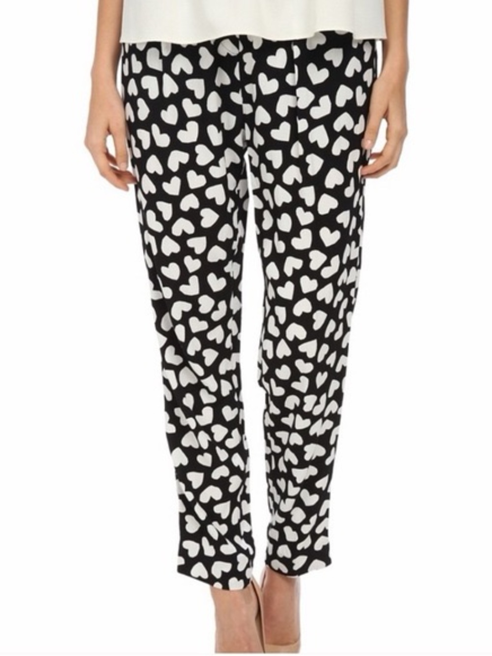 Kate Spade Dancing Heart-Print Joggers